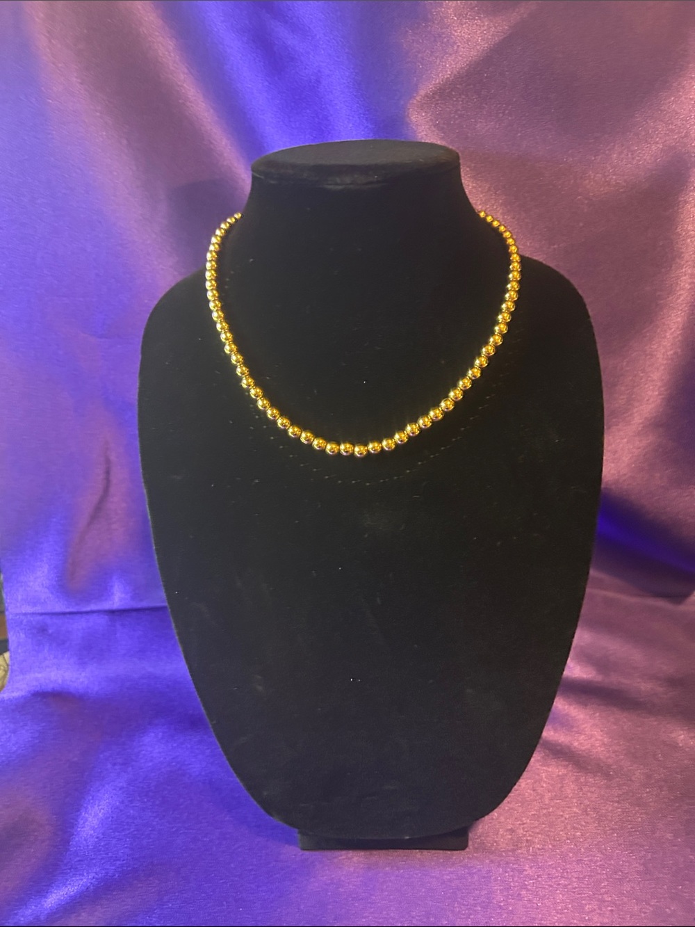 Monet Gold Beaded Necklace - Elegant Women's Jewelry